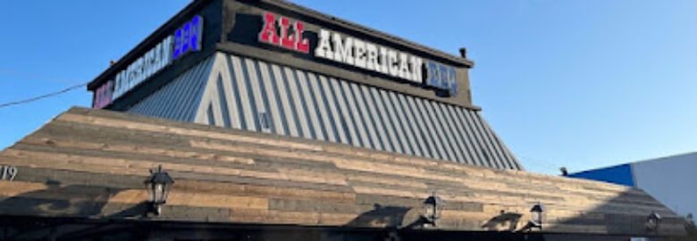 All American BBQ (Barbecue) Smoked Ribs & Mesquite Fire Pit