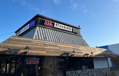 All American BBQ (Barbecue) Smoked Ribs & Mesquite Fire Pit
