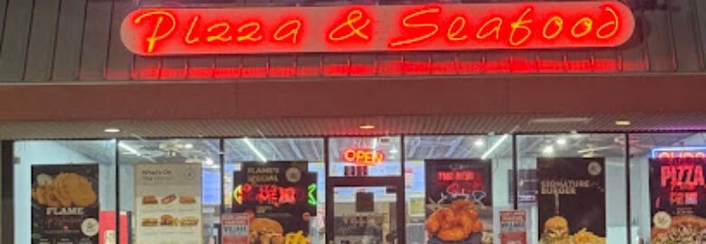Flame pizza seafood